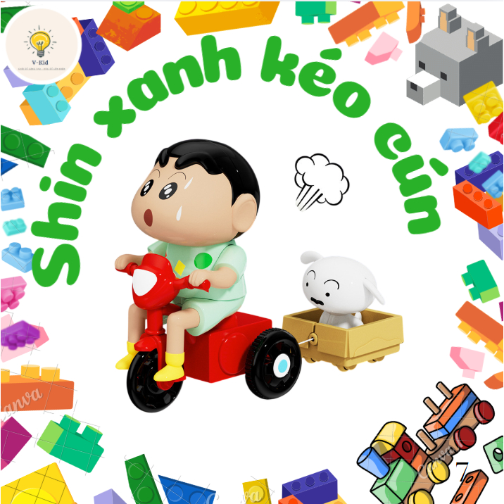 Đồ Chơi Shin Cậu Bé Bút Chì  Nằm Bò Ủn Mông Siêu Đáng yêu cho các bé