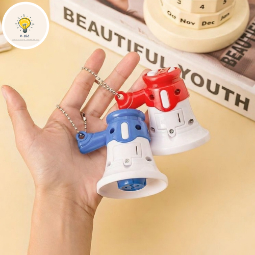 Loa Mini Cầm Tay Cho Bé  Có Ghi Âm, Kèm Pin, Móc Khóa, Đồ Chơi Loa Phóng Đồ Chơi Siêu Dễ Thương