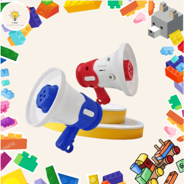 Loa Mini Cầm Tay Cho Bé  Có Ghi Âm, Kèm Pin, Móc Khóa, Đồ Chơi Loa Phóng Đồ Chơi Siêu Dễ Thương