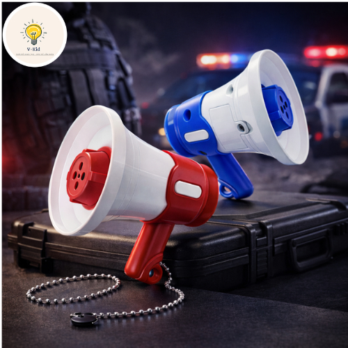 Loa Mini Cầm Tay Cho Bé  Có Ghi Âm, Kèm Pin, Móc Khóa, Đồ Chơi Loa Phóng Đồ Chơi Siêu Dễ Thương